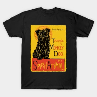 Funny Affenpinscher Cute Dog Chat Noir Mashup Art T-Shirt